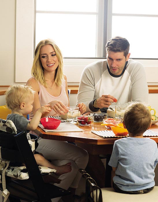 Kristin Cavallari with Jay Cutler and 2 sons