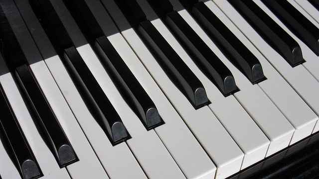 Buy a piano today - Black and white piano picture