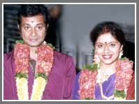 Sudha Chandran Wedding Photo with Husband Ravi Dang Marriage Pictures Love Story