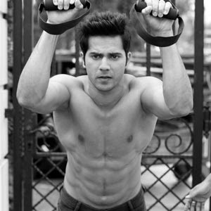 Varun Dhawan Workout Routine Gym Muscle training Weight Gain Tips Bodybuilding Biceps Chest Size Packs 01