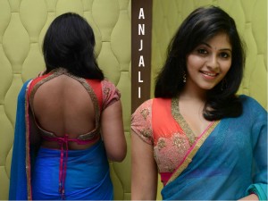 Anjali Favourite backless bra Photos and hip size