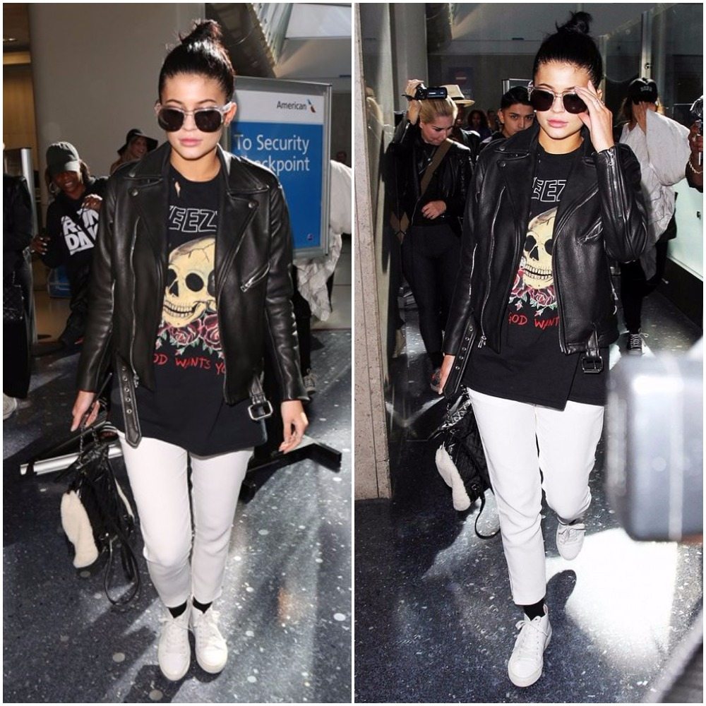 Kylie Jenner's outfit airport