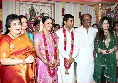 Jyothika Wedding Photos Gallery Husband Name Suriya Marriage Love Story 04