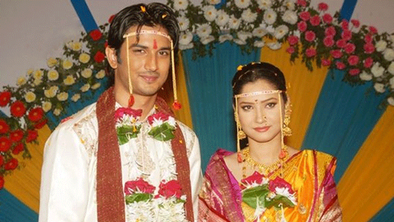 Sushant Singh Rajput Wife Ankita Wedding Pictures In Real Life Marriage Photos Girlfriend 03