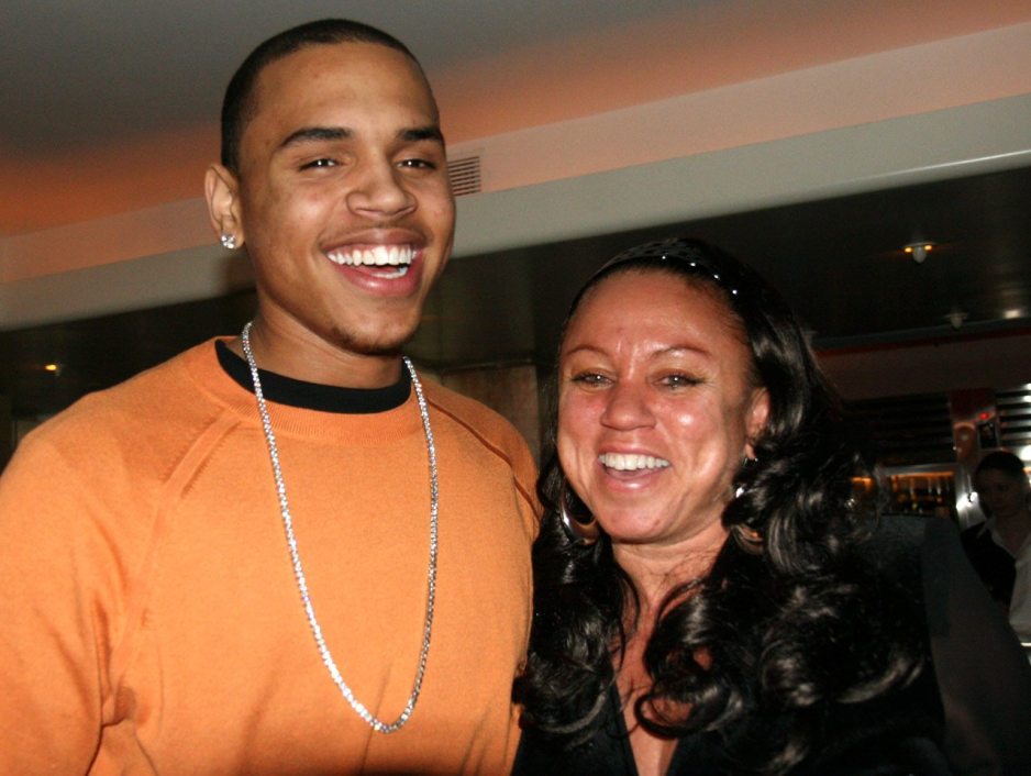 Chris Brown and mom Joyce Hawkins