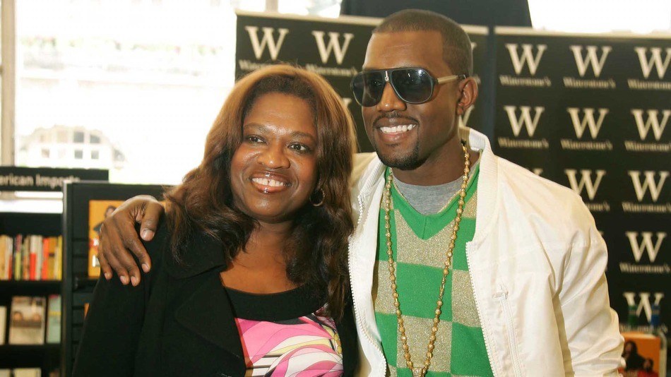 Kanye West and mom Donda