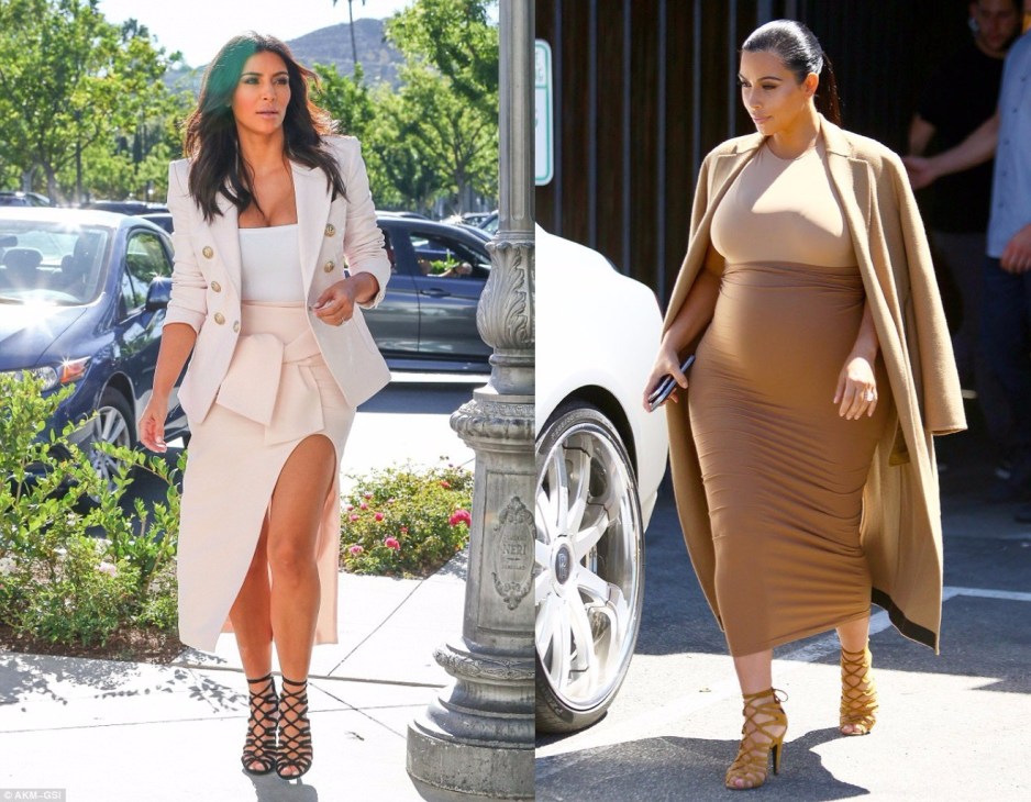 Kim Kardashian strappy sandals