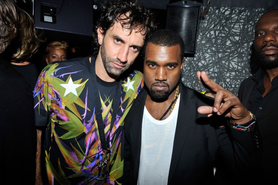 Kanye West and Riccardo Tisci