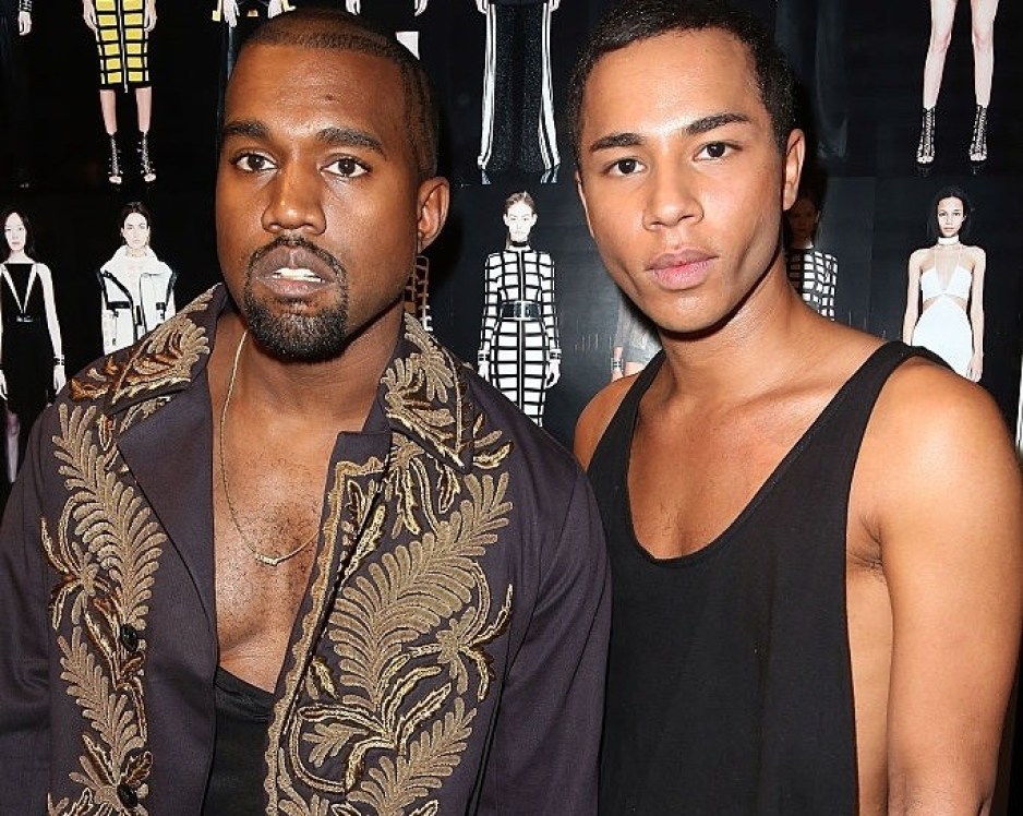 Kanye and Olivier Rousteing