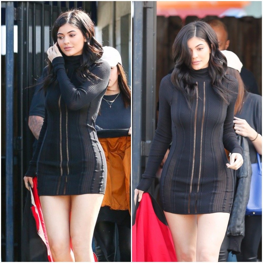 Kylie Jenner's outfits mesh dress